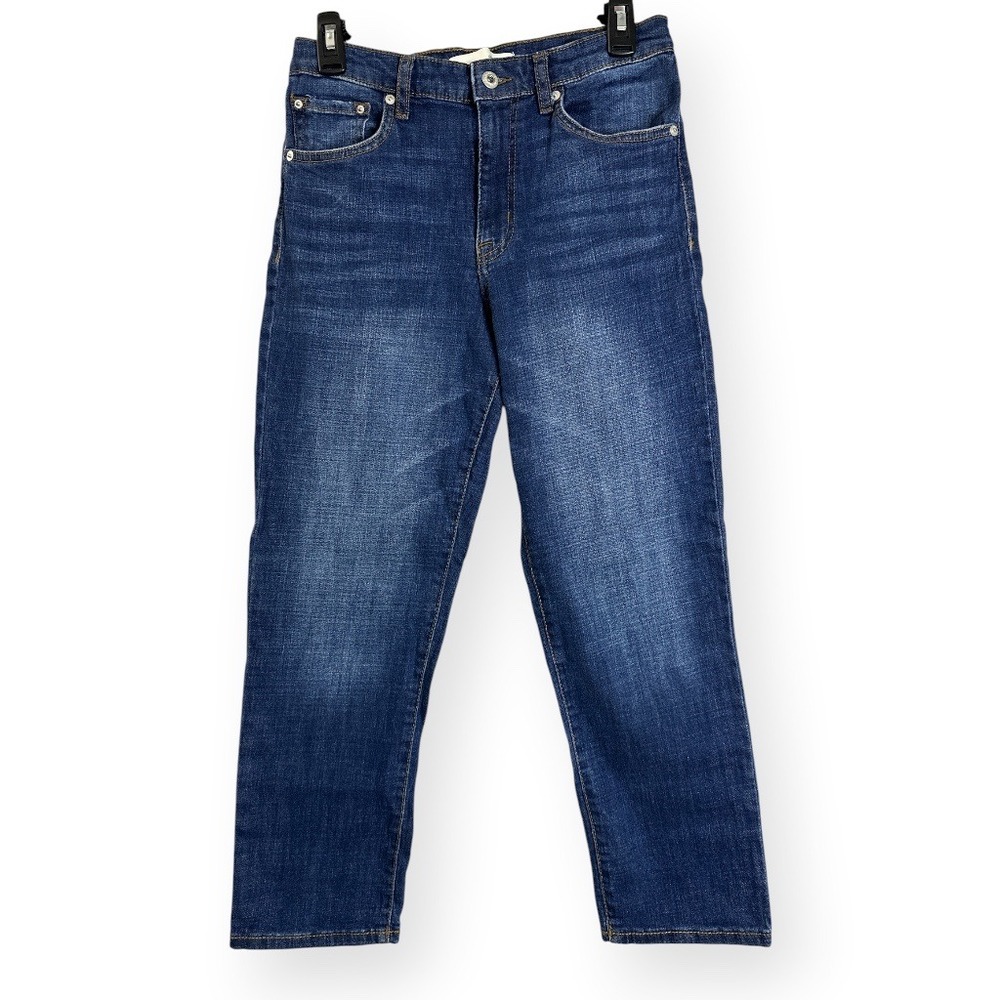 Ella Moss High Waist Straight Leg Jeans Dark Wash Size 6/28 Juniors Denim‎
